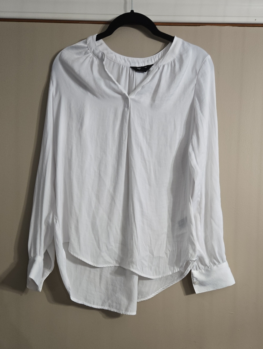 Simply Vera Vera Wang White Long-Sleeve Blouse